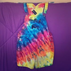 90’s TIE DYE LOONEY TUNES VINTAGE DENIM OVERALLS
